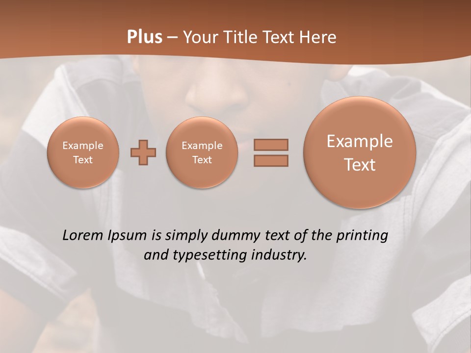 A Young Boy Is Posing For A Picture PowerPoint Template