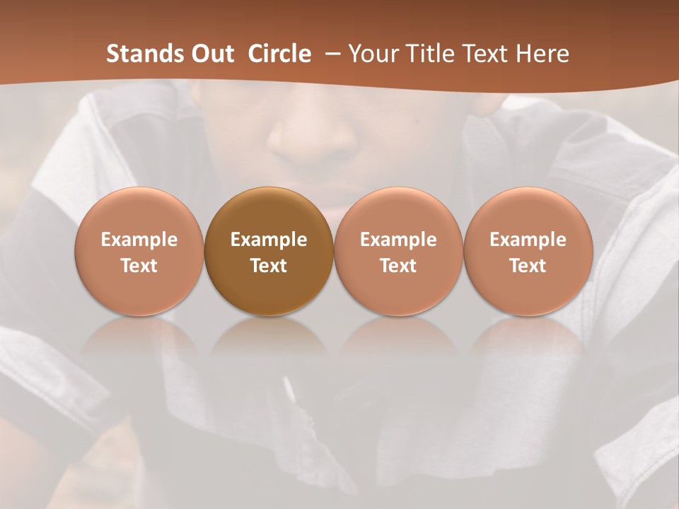 A Young Boy Is Posing For A Picture PowerPoint Template