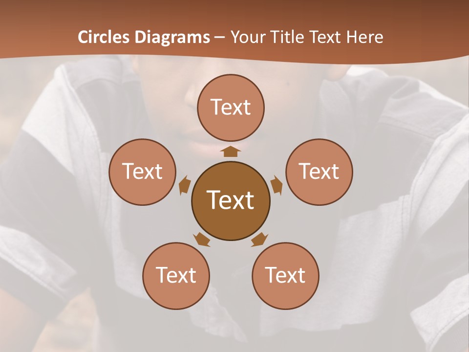 A Young Boy Is Posing For A Picture PowerPoint Template