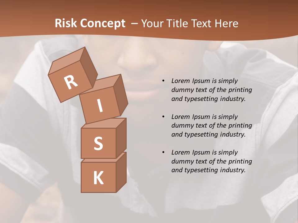 A Young Boy Is Posing For A Picture PowerPoint Template