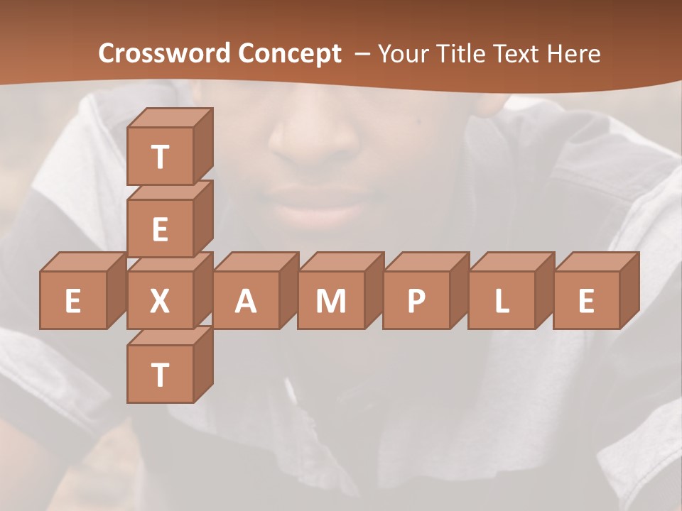 A Young Boy Is Posing For A Picture PowerPoint Template