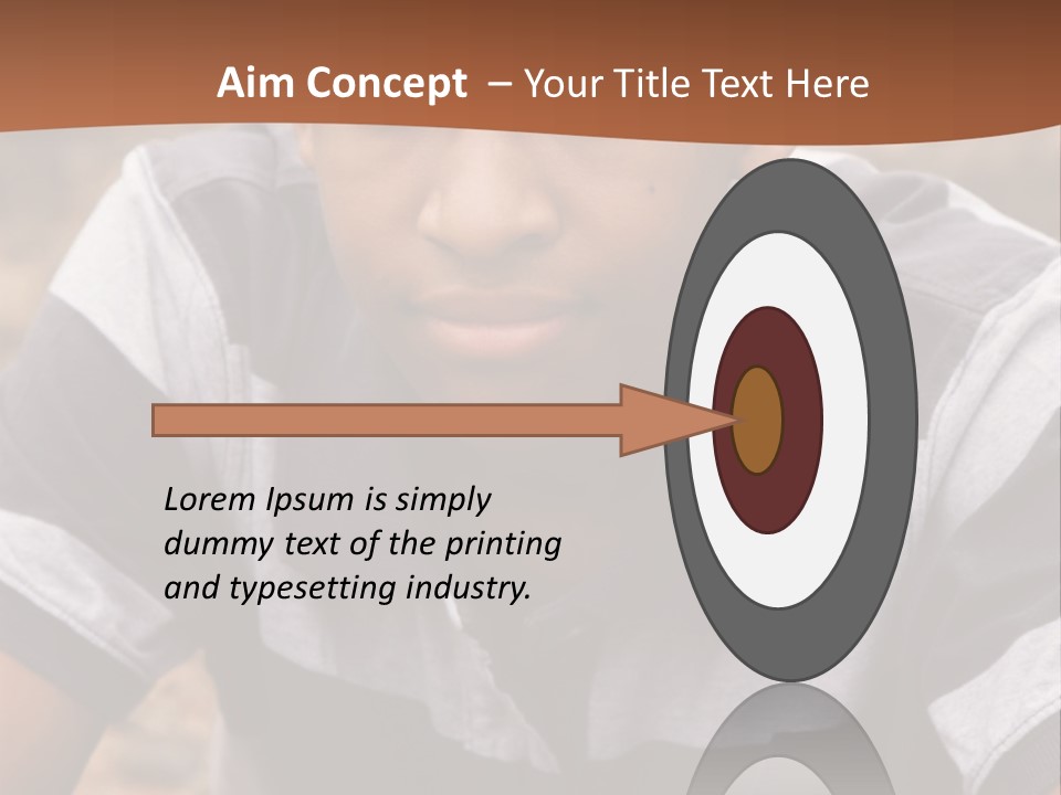 A Young Boy Is Posing For A Picture PowerPoint Template