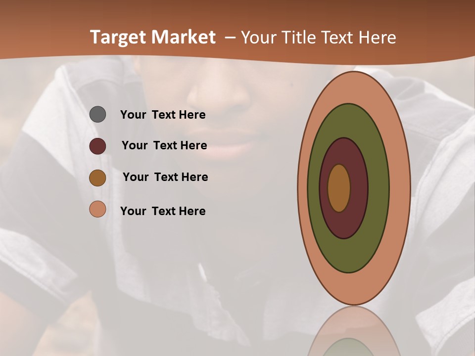 A Young Boy Is Posing For A Picture PowerPoint Template