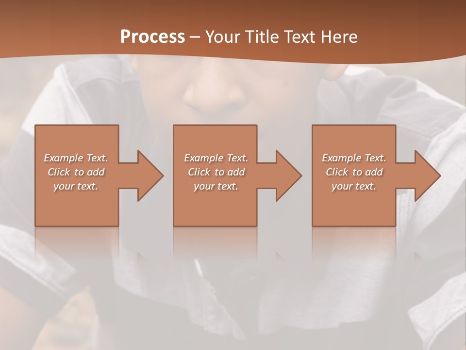 A Young Boy Is Posing For A Picture PowerPoint Template