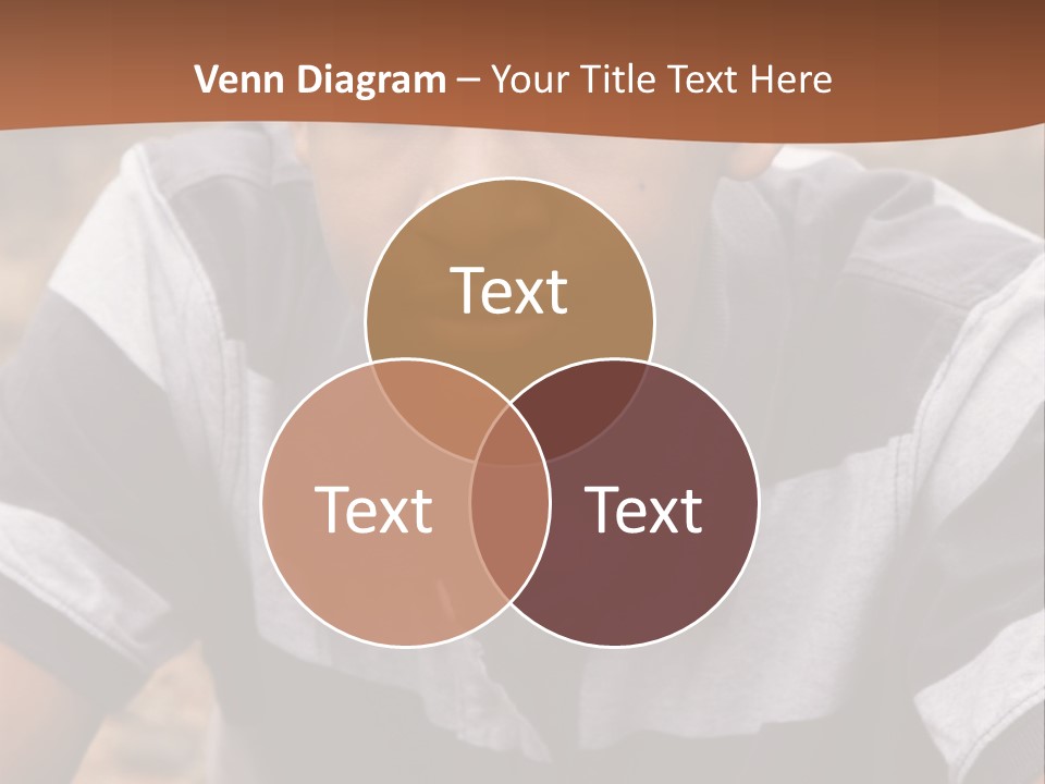 A Young Boy Is Posing For A Picture PowerPoint Template