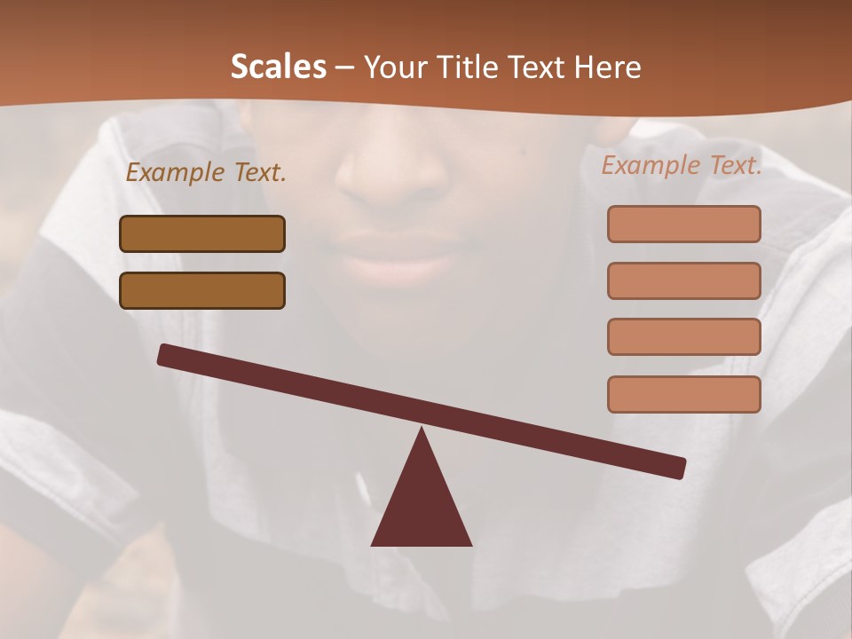 A Young Boy Is Posing For A Picture PowerPoint Template