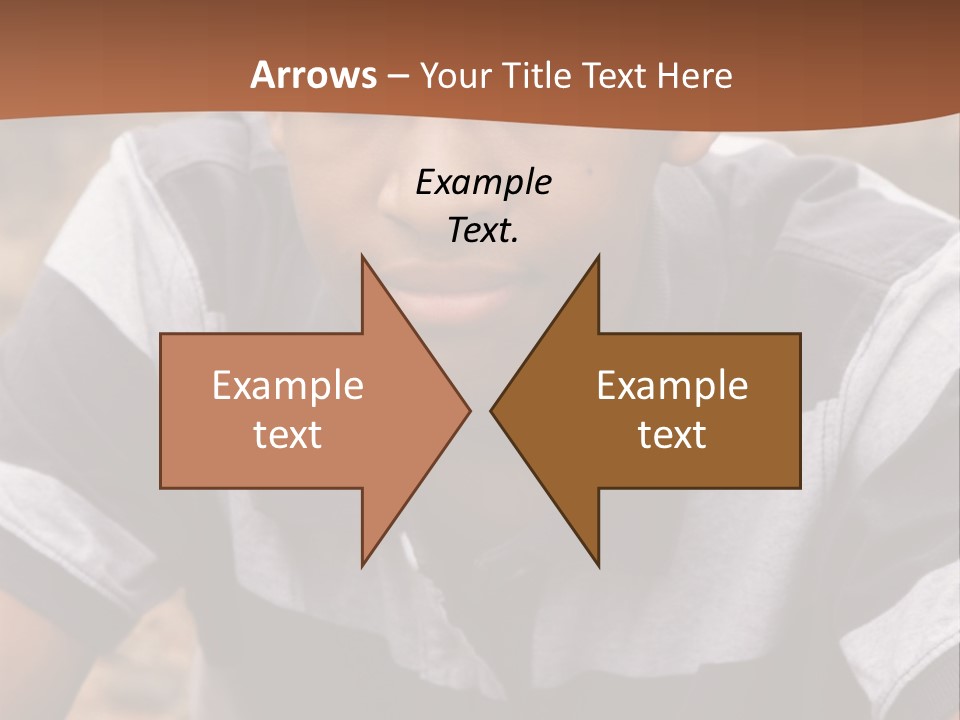 A Young Boy Is Posing For A Picture PowerPoint Template