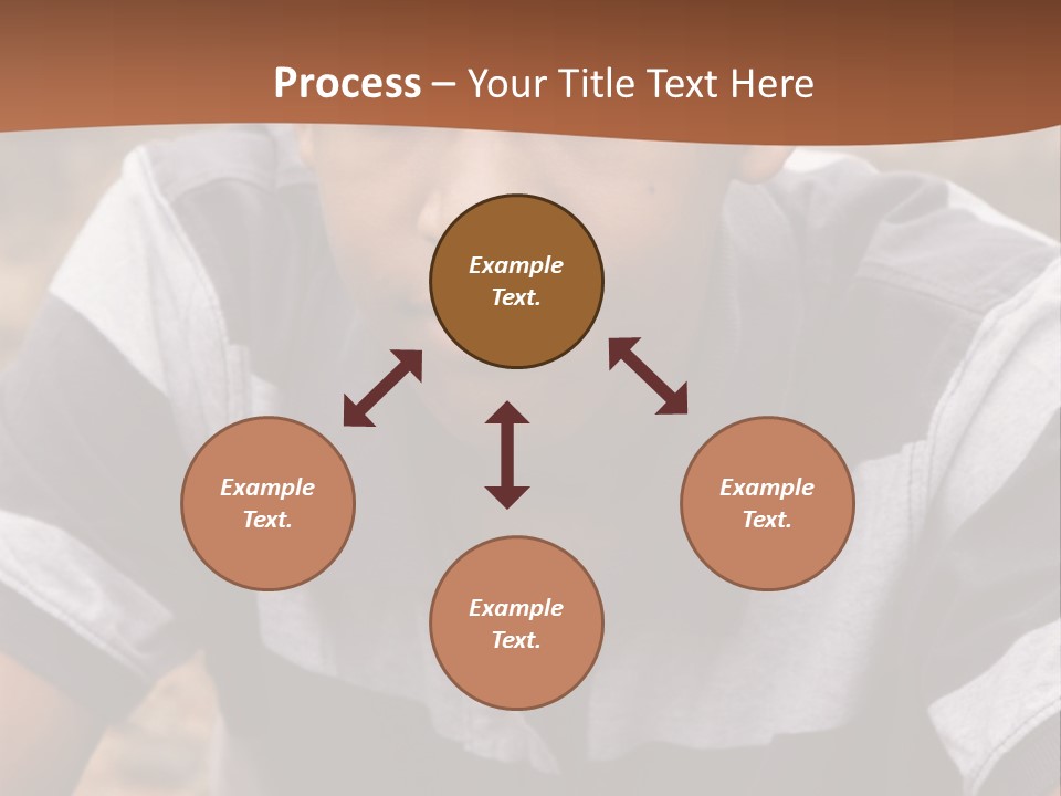 A Young Boy Is Posing For A Picture PowerPoint Template