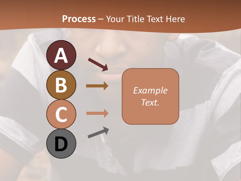 A Young Boy Is Posing For A Picture PowerPoint Template