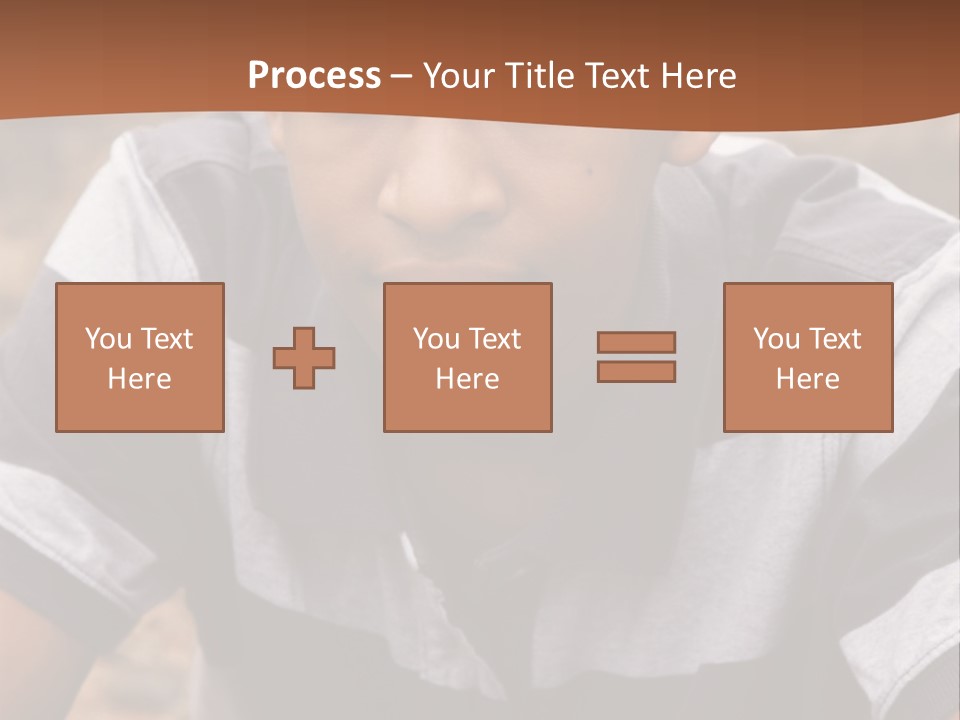 A Young Boy Is Posing For A Picture PowerPoint Template