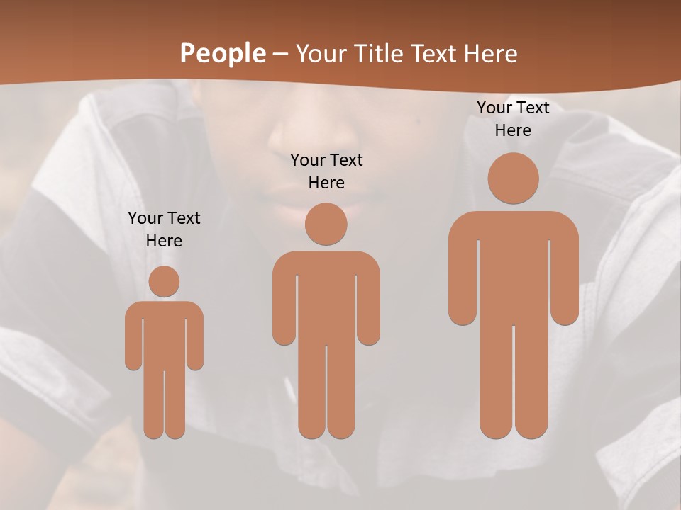 A Young Boy Is Posing For A Picture PowerPoint Template