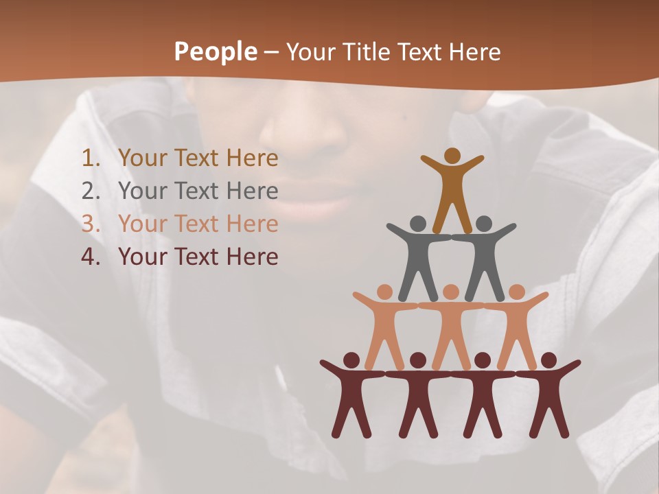 A Young Boy Is Posing For A Picture PowerPoint Template