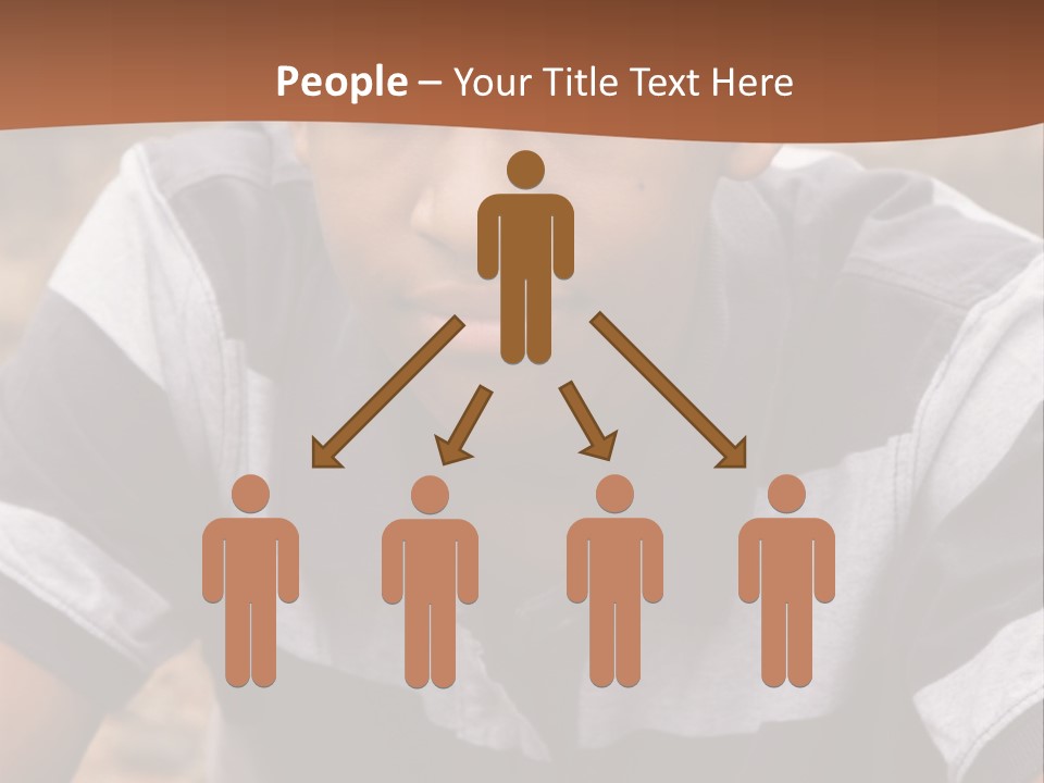 A Young Boy Is Posing For A Picture PowerPoint Template