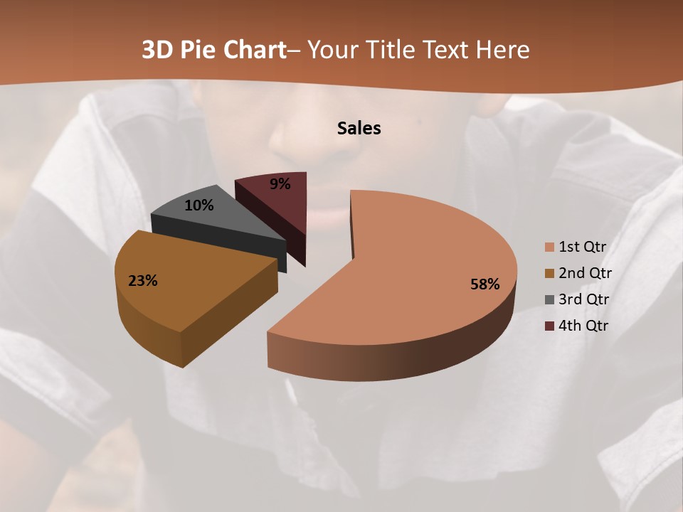 A Young Boy Is Posing For A Picture PowerPoint Template