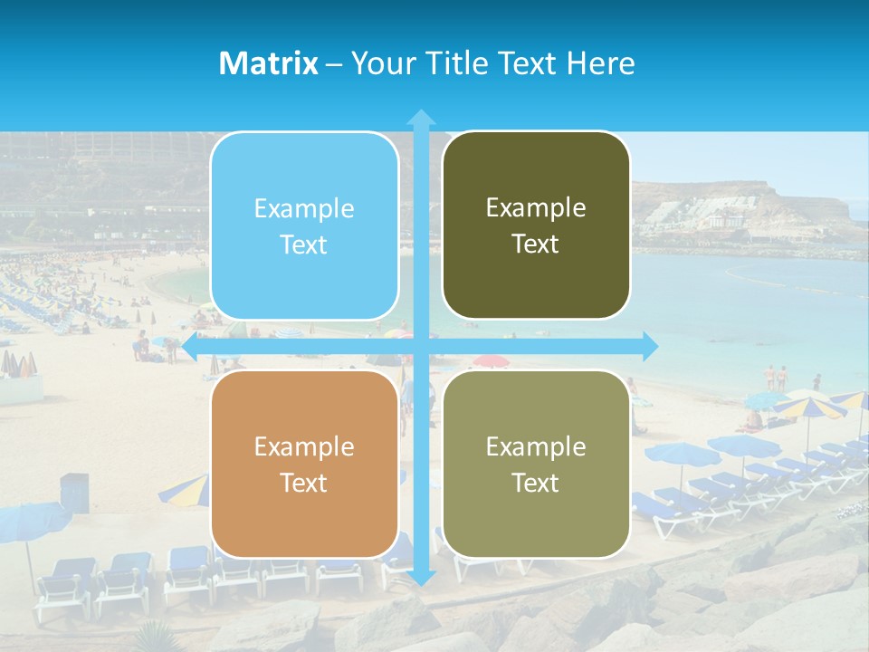 A Group Of People Sitting On Top Of A Sandy Beach PowerPoint Template