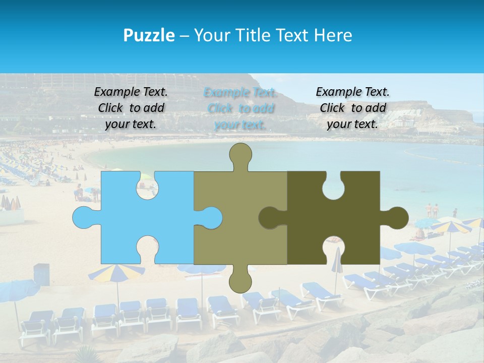 A Group Of People Sitting On Top Of A Sandy Beach PowerPoint Template