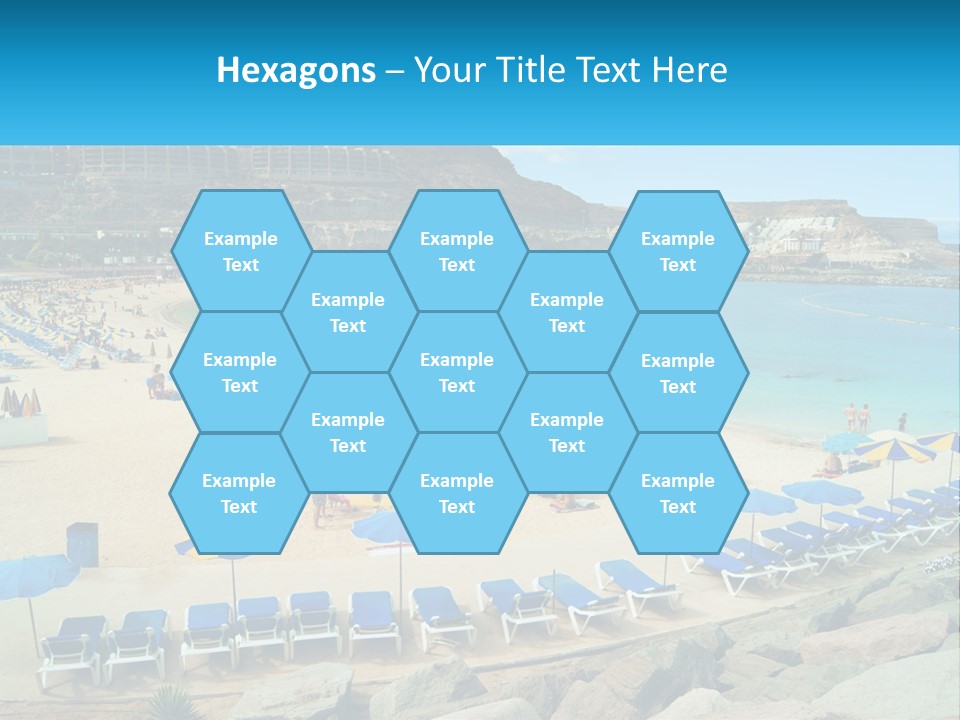 A Group Of People Sitting On Top Of A Sandy Beach PowerPoint Template