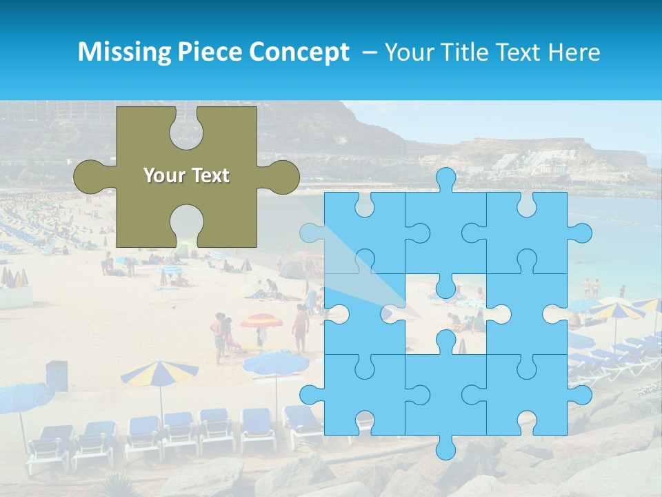 A Group Of People Sitting On Top Of A Sandy Beach PowerPoint Template