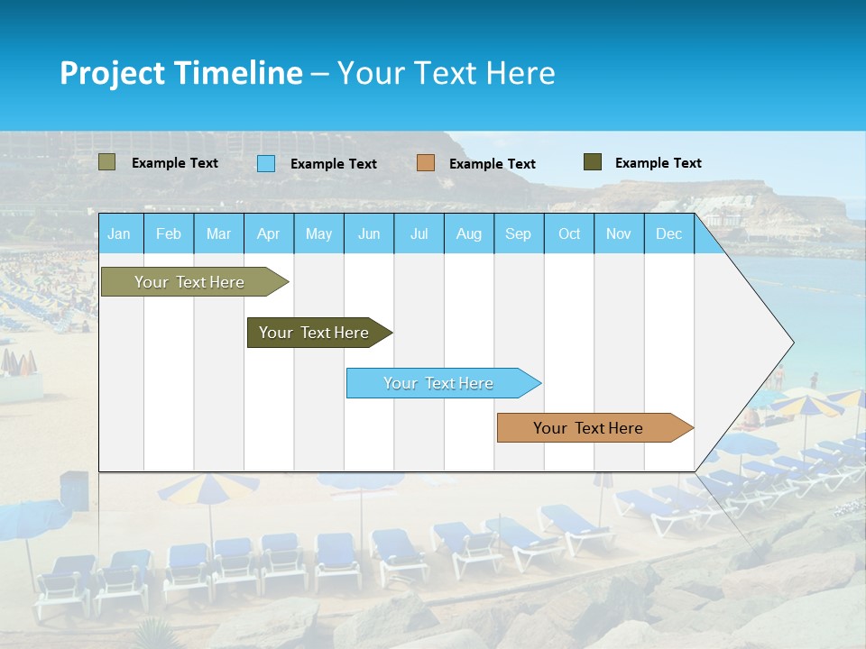 A Group Of People Sitting On Top Of A Sandy Beach PowerPoint Template