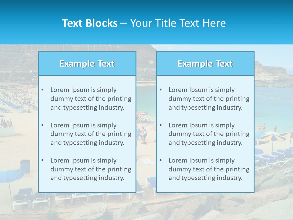 A Group Of People Sitting On Top Of A Sandy Beach PowerPoint Template