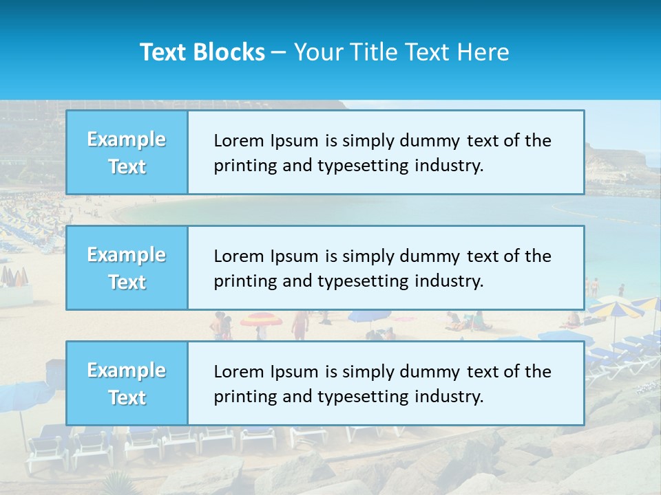 A Group Of People Sitting On Top Of A Sandy Beach PowerPoint Template