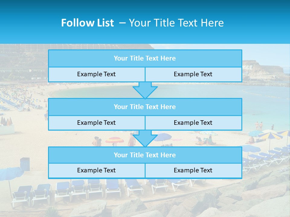 A Group Of People Sitting On Top Of A Sandy Beach PowerPoint Template