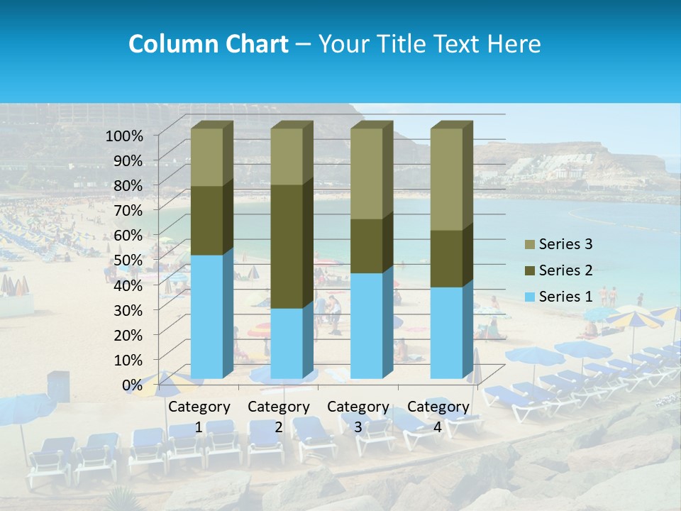 A Group Of People Sitting On Top Of A Sandy Beach PowerPoint Template