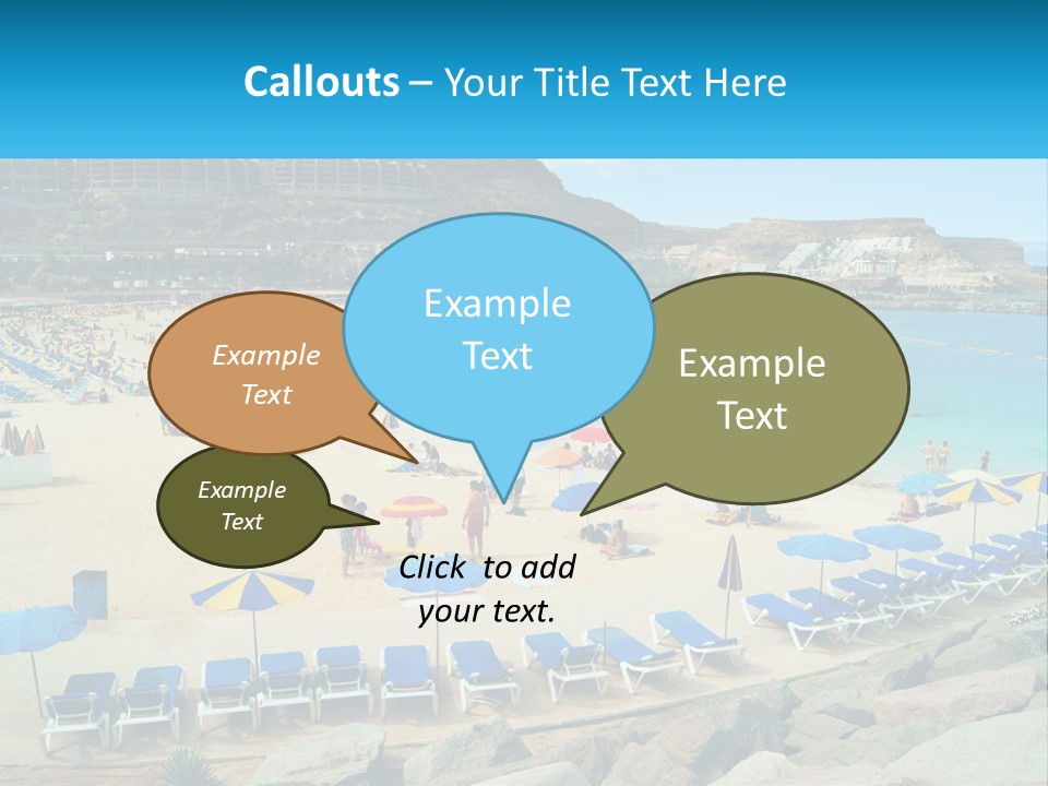 A Group Of People Sitting On Top Of A Sandy Beach PowerPoint Template