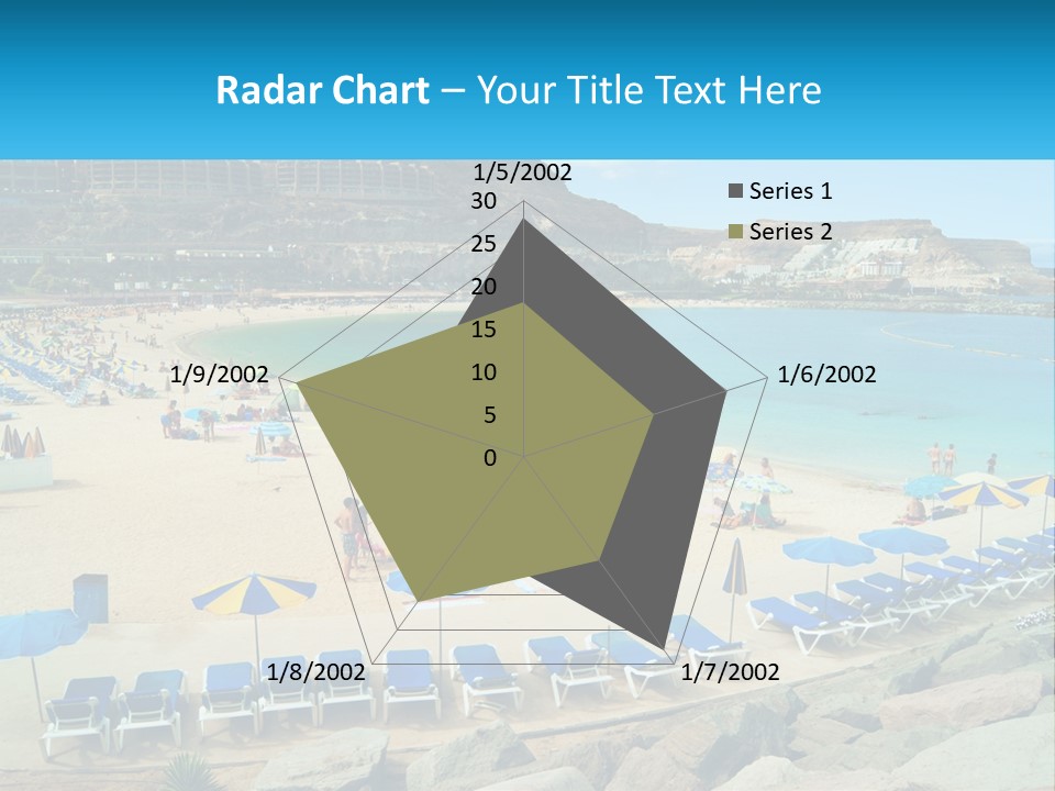 A Group Of People Sitting On Top Of A Sandy Beach PowerPoint Template
