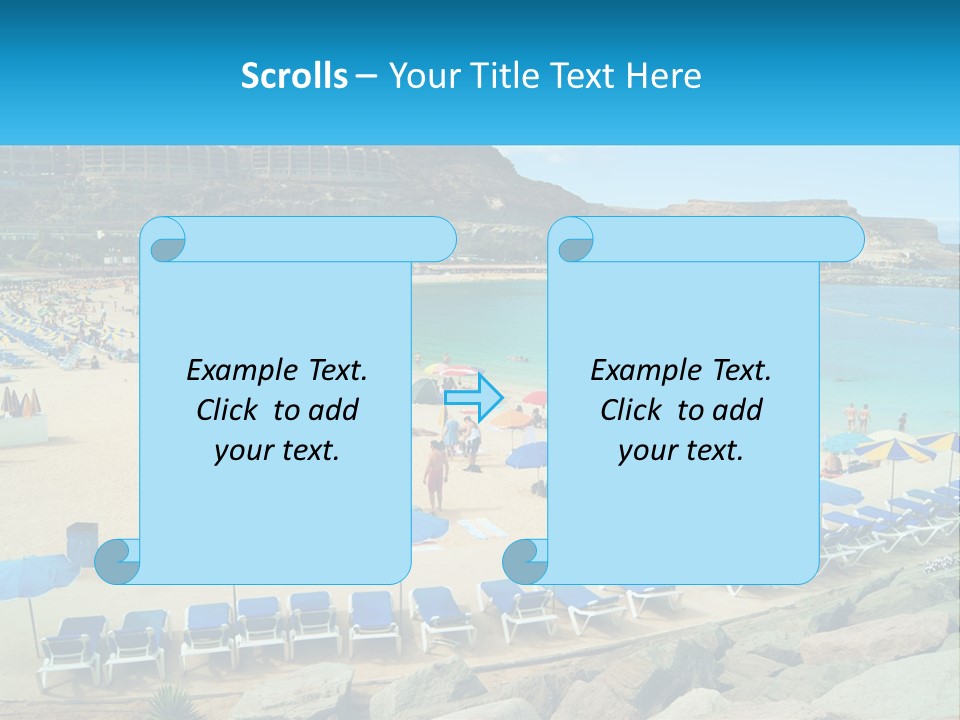 A Group Of People Sitting On Top Of A Sandy Beach PowerPoint Template