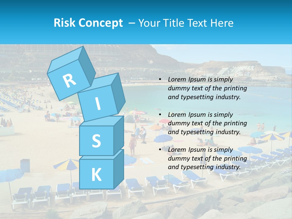 A Group Of People Sitting On Top Of A Sandy Beach PowerPoint Template