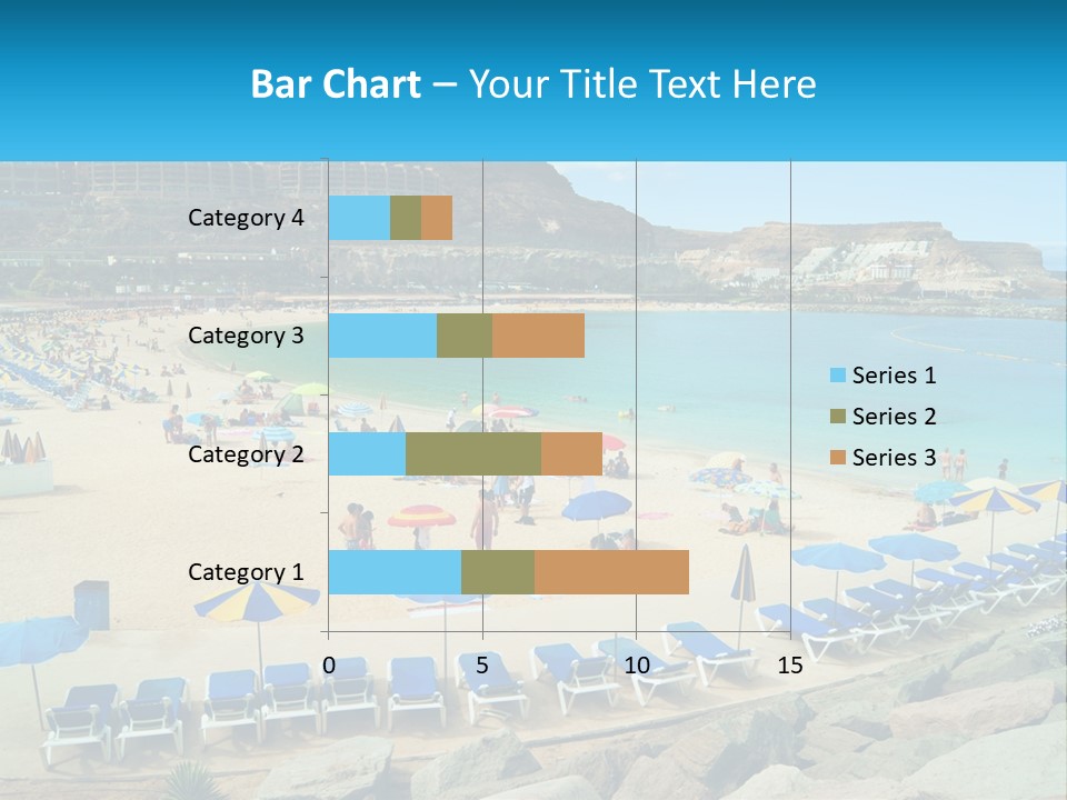 A Group Of People Sitting On Top Of A Sandy Beach PowerPoint Template