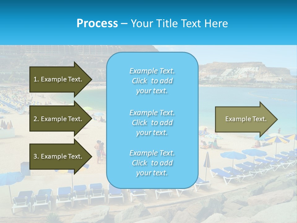 A Group Of People Sitting On Top Of A Sandy Beach PowerPoint Template