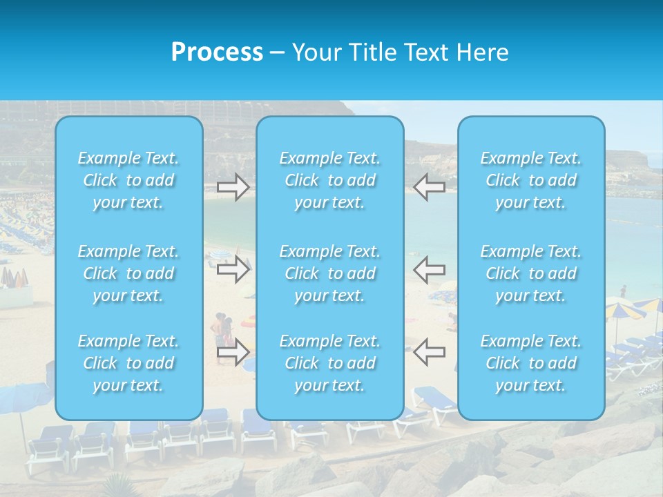 A Group Of People Sitting On Top Of A Sandy Beach PowerPoint Template