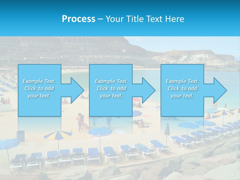 A Group Of People Sitting On Top Of A Sandy Beach PowerPoint Template
