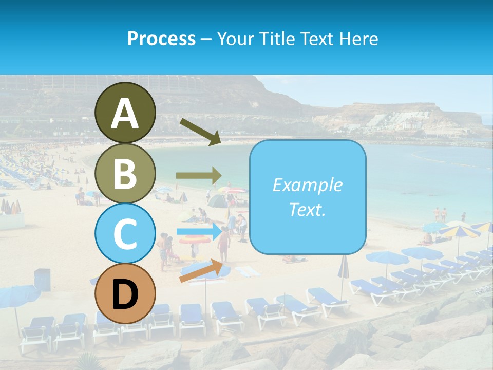 A Group Of People Sitting On Top Of A Sandy Beach PowerPoint Template