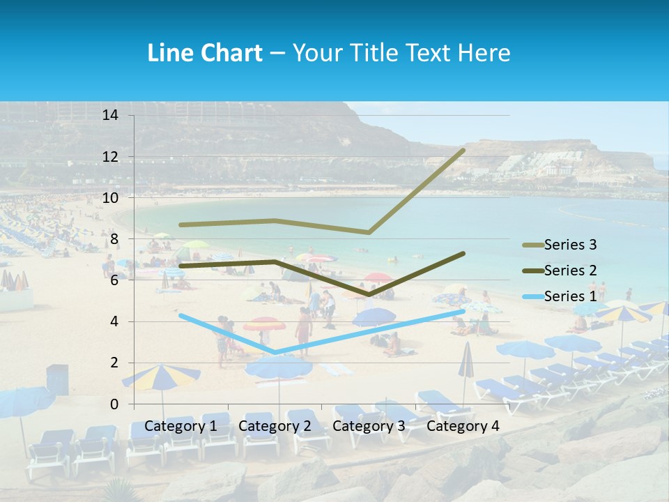 A Group Of People Sitting On Top Of A Sandy Beach PowerPoint Template