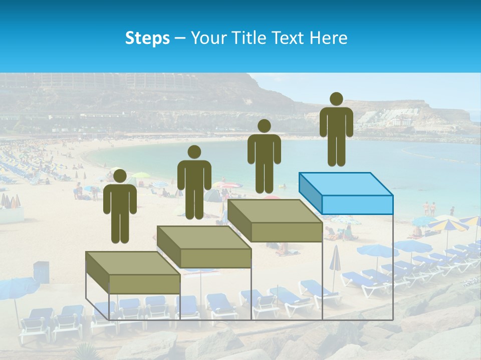 A Group Of People Sitting On Top Of A Sandy Beach PowerPoint Template