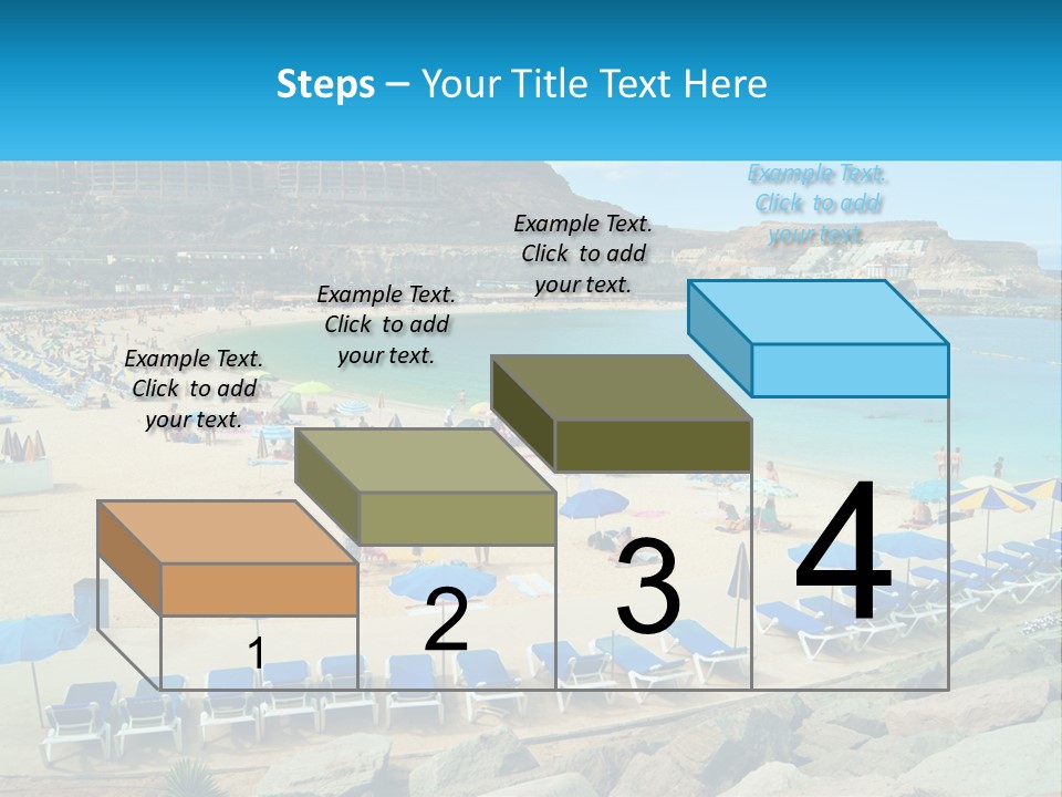 A Group Of People Sitting On Top Of A Sandy Beach PowerPoint Template