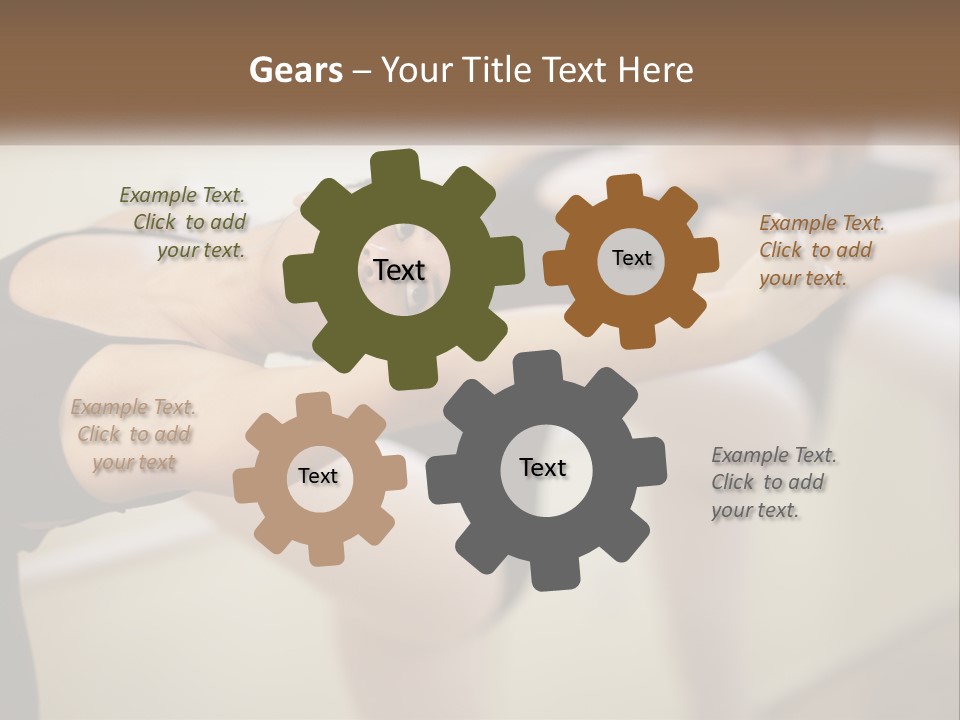 A Group Of Dancers In A Dance Class Powerpoint Template PowerPoint Template