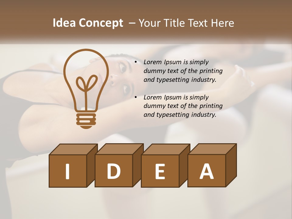 A Group Of Dancers In A Dance Class Powerpoint Template PowerPoint Template