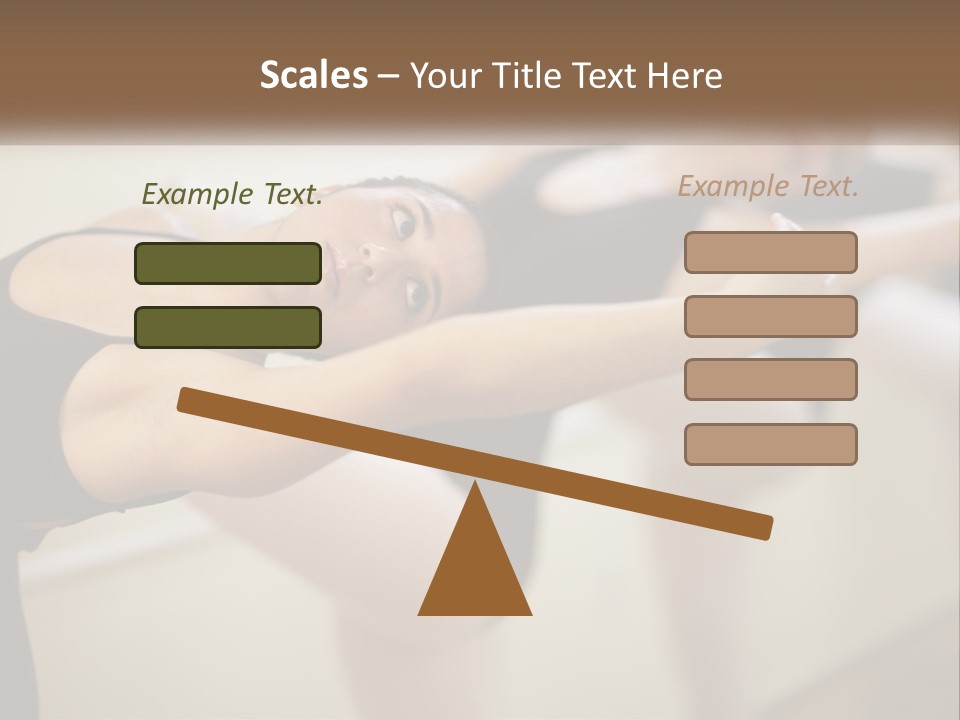 A Group Of Dancers In A Dance Class Powerpoint Template PowerPoint Template