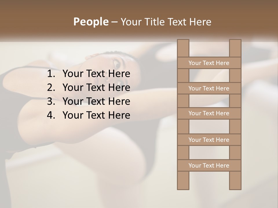 A Group Of Dancers In A Dance Class Powerpoint Template PowerPoint Template