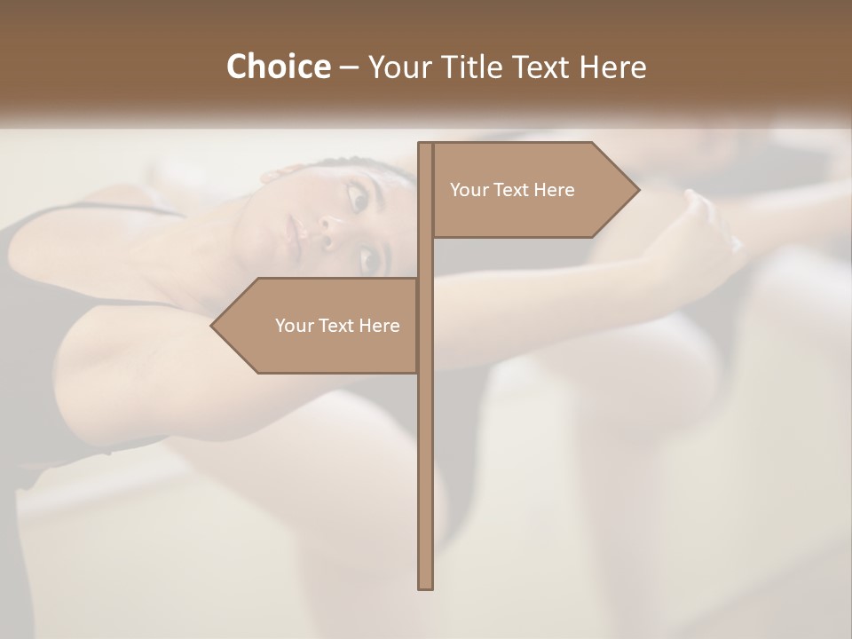 A Group Of Dancers In A Dance Class Powerpoint Template PowerPoint Template