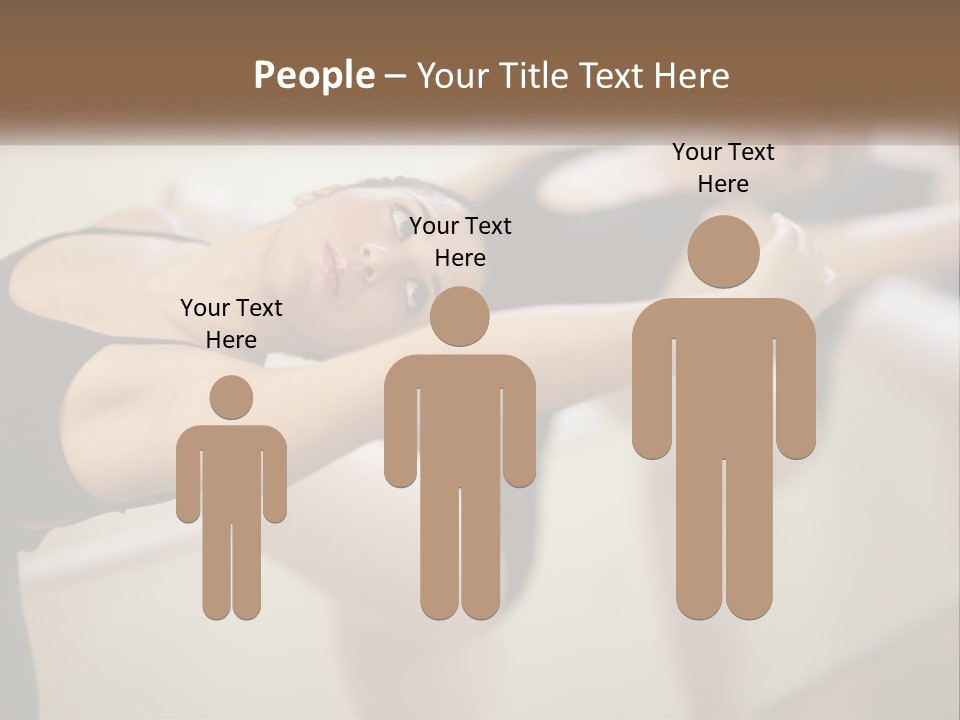 A Group Of Dancers In A Dance Class Powerpoint Template PowerPoint Template