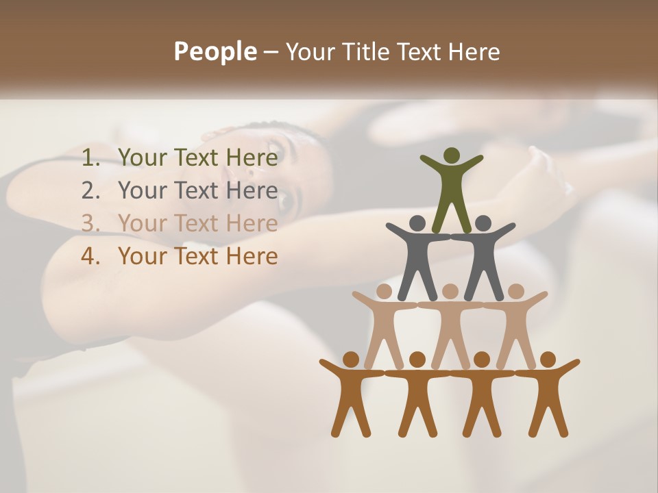 A Group Of Dancers In A Dance Class Powerpoint Template PowerPoint Template