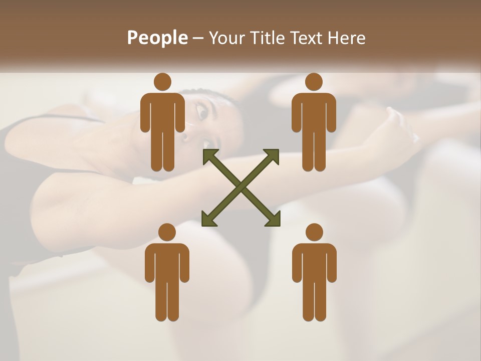 A Group Of Dancers In A Dance Class Powerpoint Template PowerPoint Template