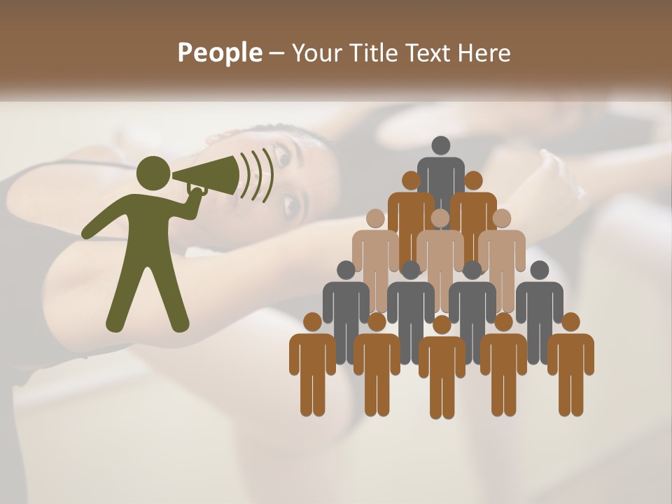 A Group Of Dancers In A Dance Class Powerpoint Template PowerPoint Template