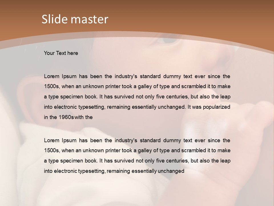 A Woman Holding A Baby In Her Arms PowerPoint Template