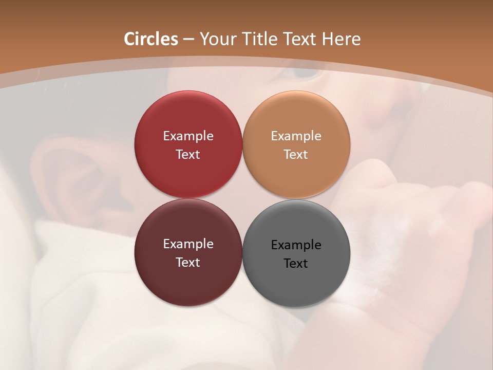 A Woman Holding A Baby In Her Arms PowerPoint Template